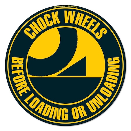 Chock Wheels 16in Non-Slip Floor Marker, 12PK